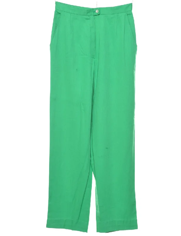 Green Trousers - W28 L30 Trousers Cargo Utility
