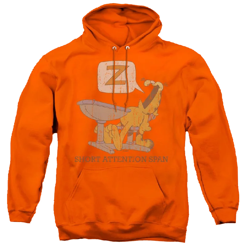 Garfield Attention Span - Pullover Hoodie Box Sleeve Comfort