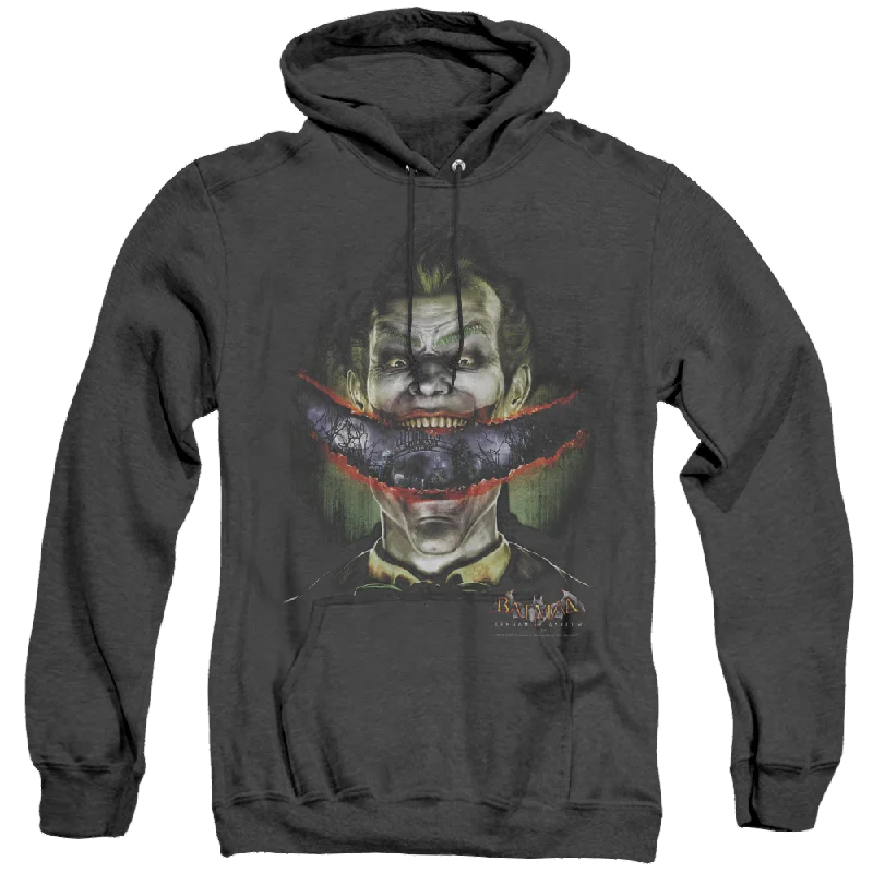 Batman Arkham Asylum Crazy Lips - Heather Pullover Hoodie Seamless Knit Pullover
