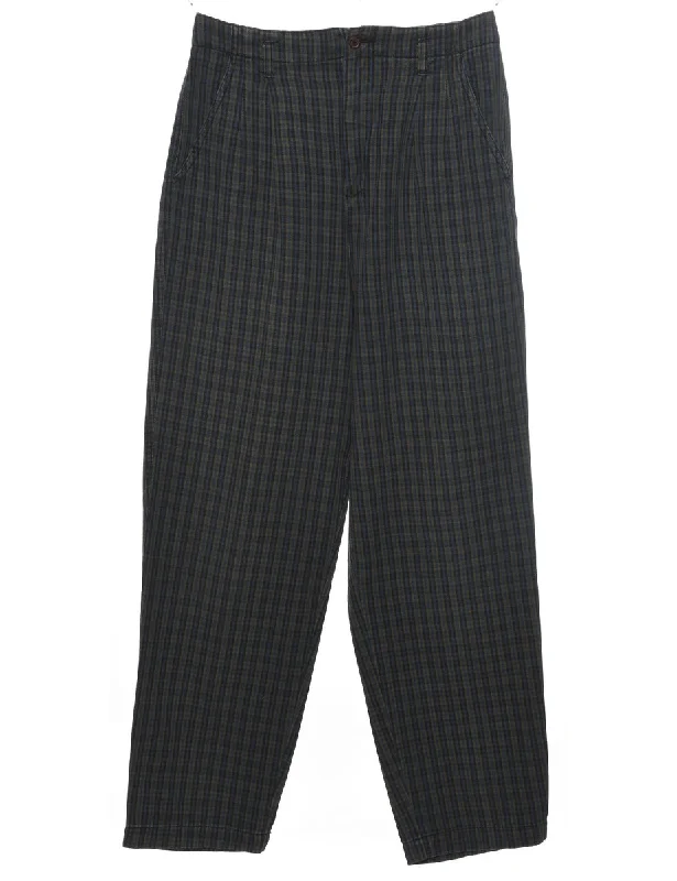 White Stag Checked Trousers - W26 L29 Trousers Travel Practical