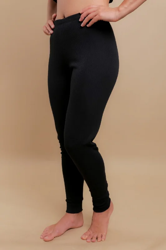 Women's Thermal Base Layer Leggings Trendy Cut-Out Activewear Leggings