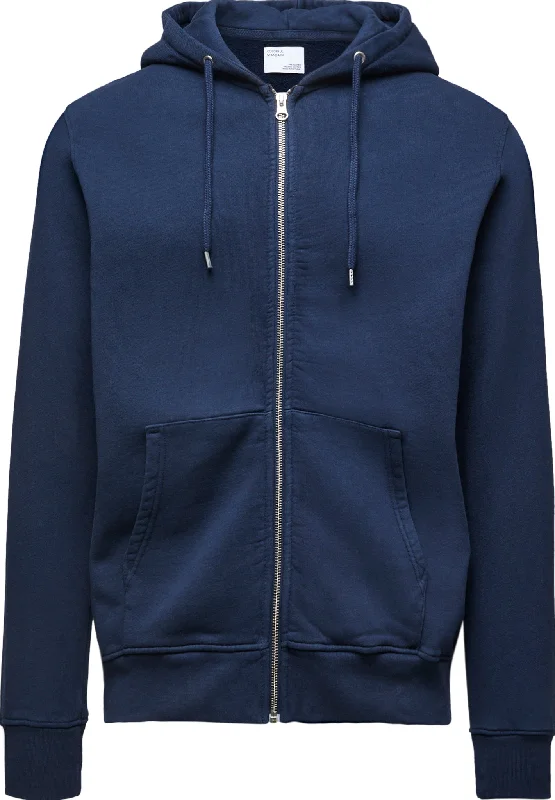 Classic Organic Zip Hoodie - Unisex|-|Chandail classique à capuchon à glissière en coton biologique - Unisexe Hoodie with Frayed Bohemian Relaxed