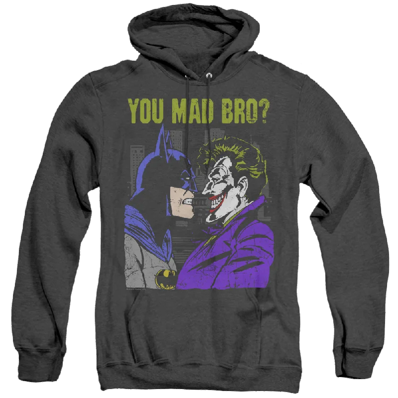 Joker, The Mad Bro - Heather Pullover Hoodie Deep Neck Pullover