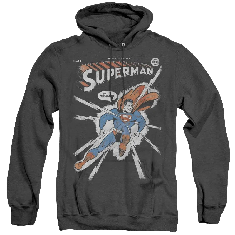 Superman Cover Me - Heather Pullover Hoodie Wide Sleeve Pullover