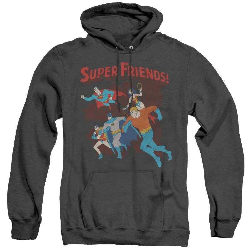More Dc Characters Super Running - Heather Pullover Hoodie Fine Merino Wool