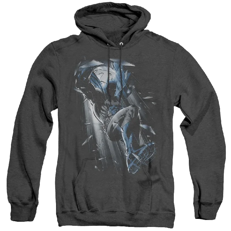 Dc Batman Bat Crash - Heather Pullover Hoodie Shawl Collar Sweater