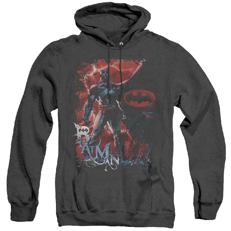 Dc Batman Gotham Reign - Heather Pullover Hoodie Alpaca Blend Soft
