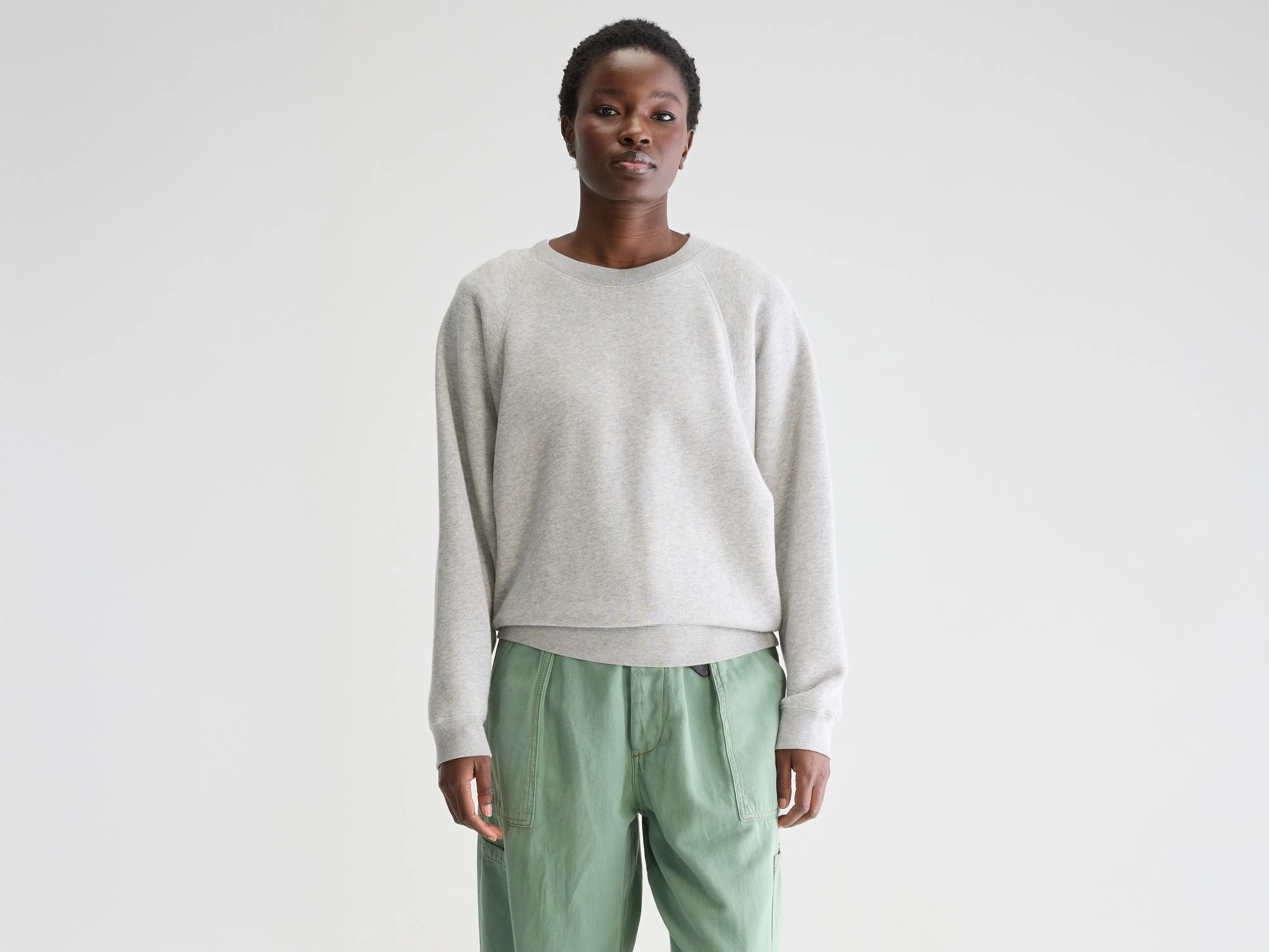 Fella relaxed sweatshirt (252 / W / H. GREY) Hoodie with Zipper Placket Modern Functional