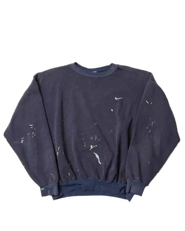 Nike Paint Splatter Sweatshirt Hoodie with Thumb Holes Functional Cozy