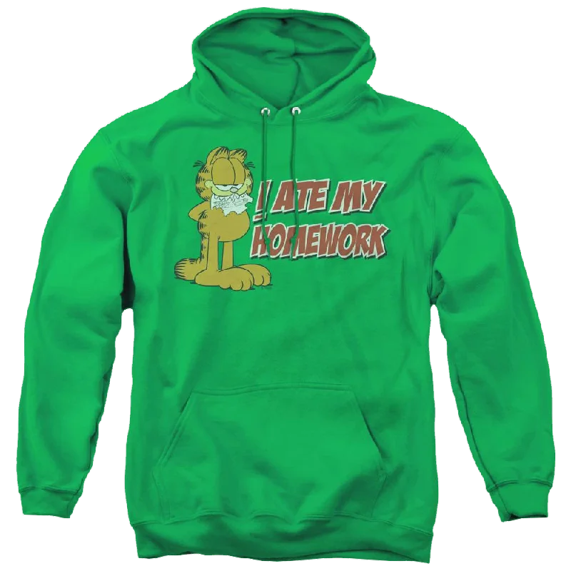 Garfield I Ate My Homework - Pullover Hoodie Boyleg Sleeve Pullover