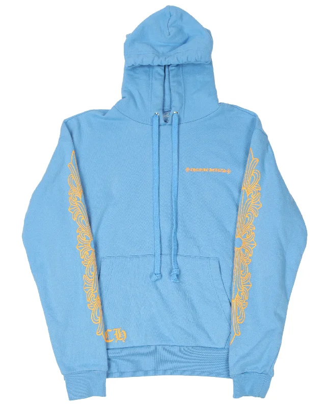 Baby Blue Hoodie Hoodie with Reflective Safety Nightwear
