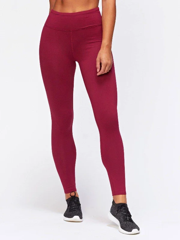 Monica High Rise Leggings (Aubergine) Cozy Sweat-Wicking Leggings