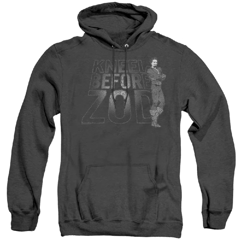 Superman Kneel Zod - Heather Pullover Hoodie High Neck Pullover