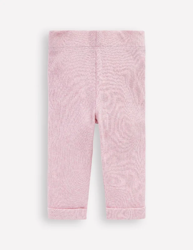 Ribbed Marl Leggings-Vintage Mauve Marl Comfortable Running Leggings