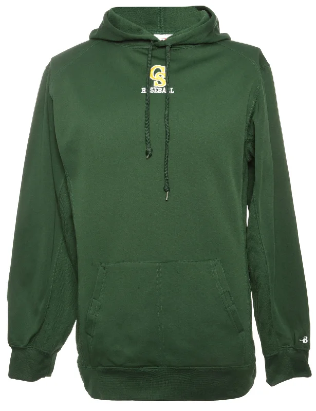Basketball Hooded Sweatshirt - M Hoodie with Ribbed Neckline Snug Warm
