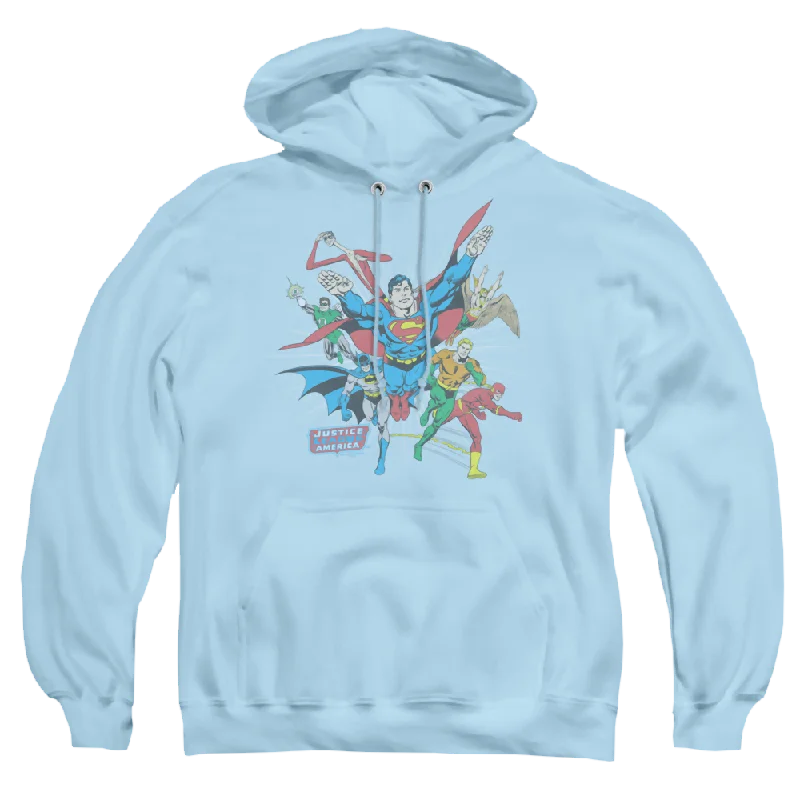 Justice League Lead The Charge - Pullover Hoodie Slim Sleeve Pullover