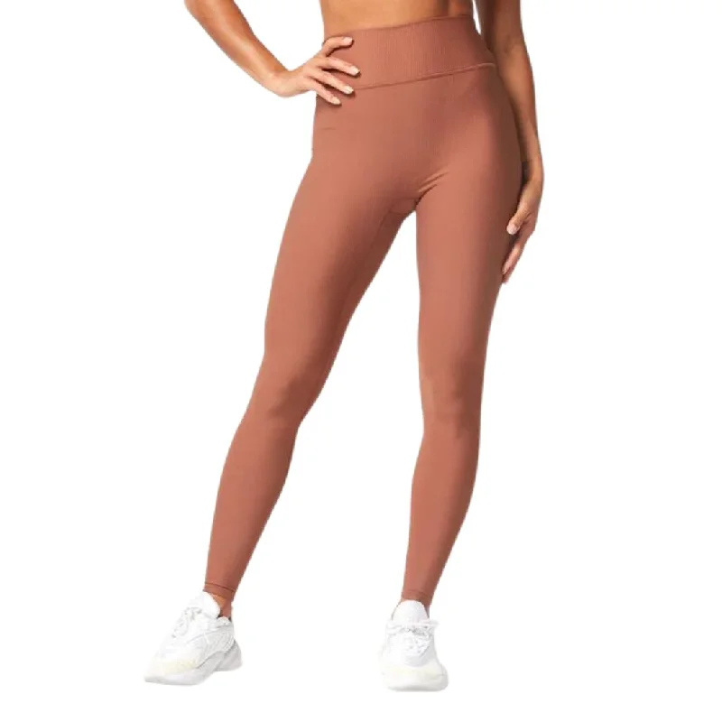 Code Ribbed Leggings Elegant Textured Leggings