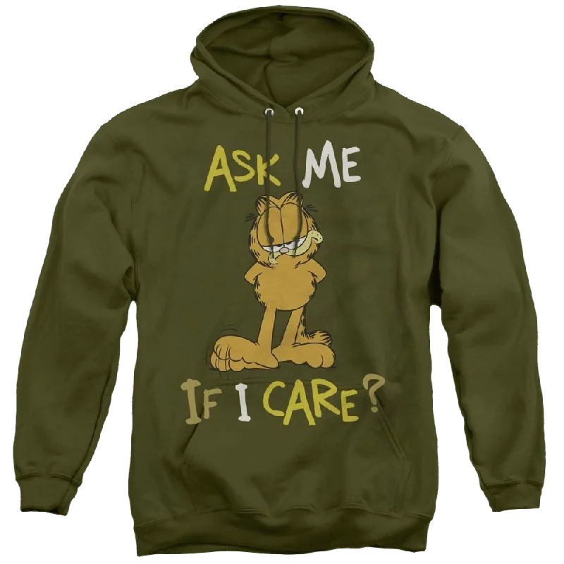 Garfield Ask Me If I Care - Pullover Hoodie Cashmere Luxurious Pullover
