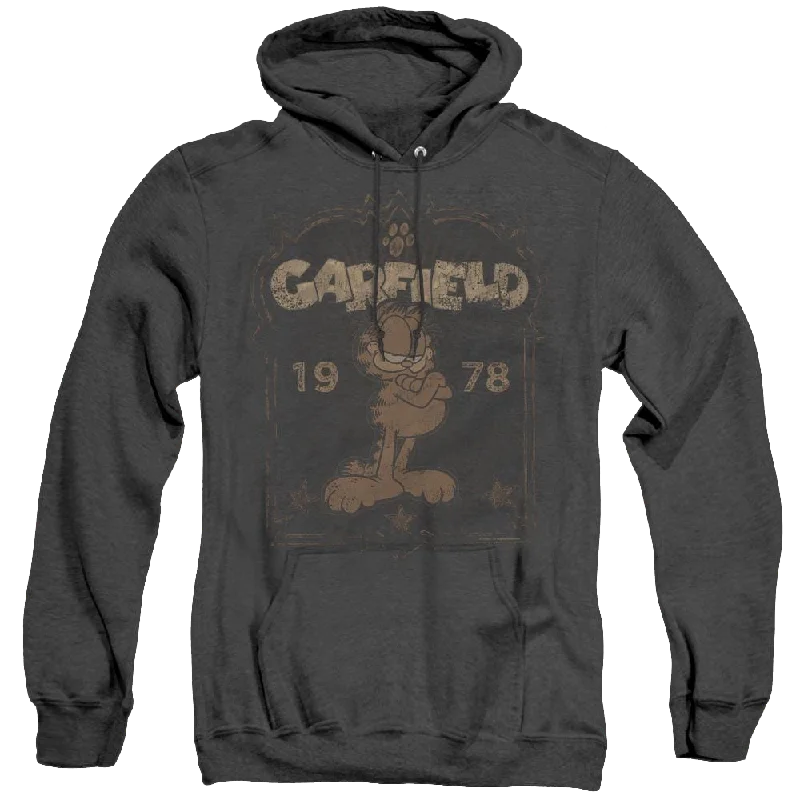 Garfield Est 1978 - Heather Pullover Hoodie Boat Neck Sweater