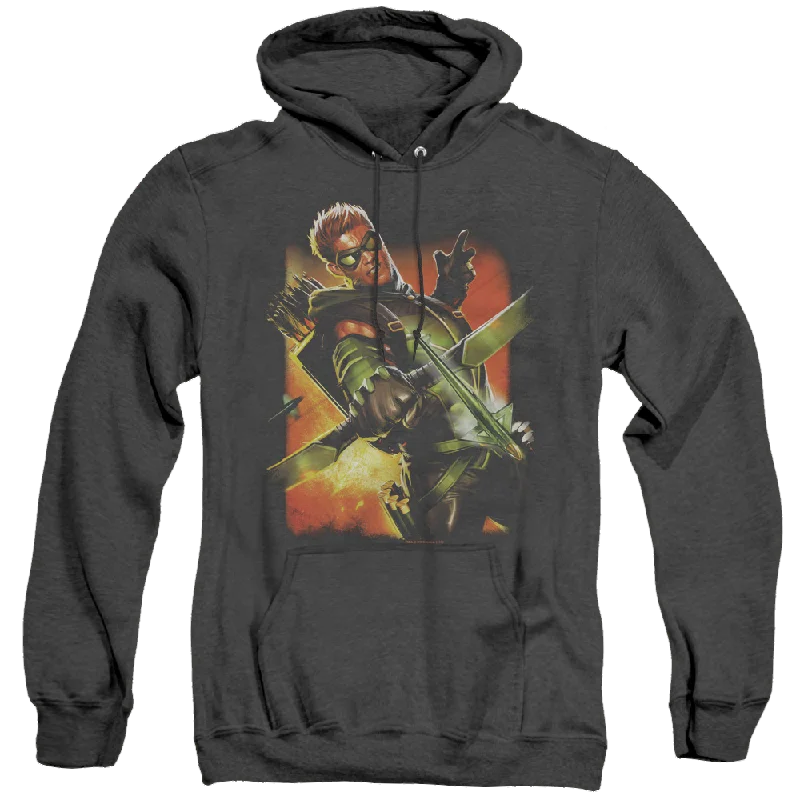 Green Arrow Green Arrow #1 - Heather Pullover Hoodie Solo Sleeve Pullover