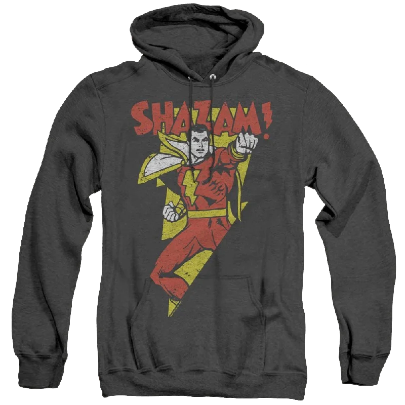 Shazam In Bolt - Heather Pullover Hoodie Peter Pan Collar