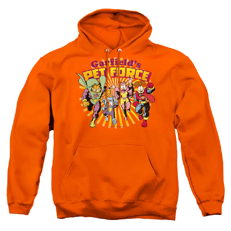 Garfield Pet Force Burst - Pullover Hoodie Scalloped Neck Pullover