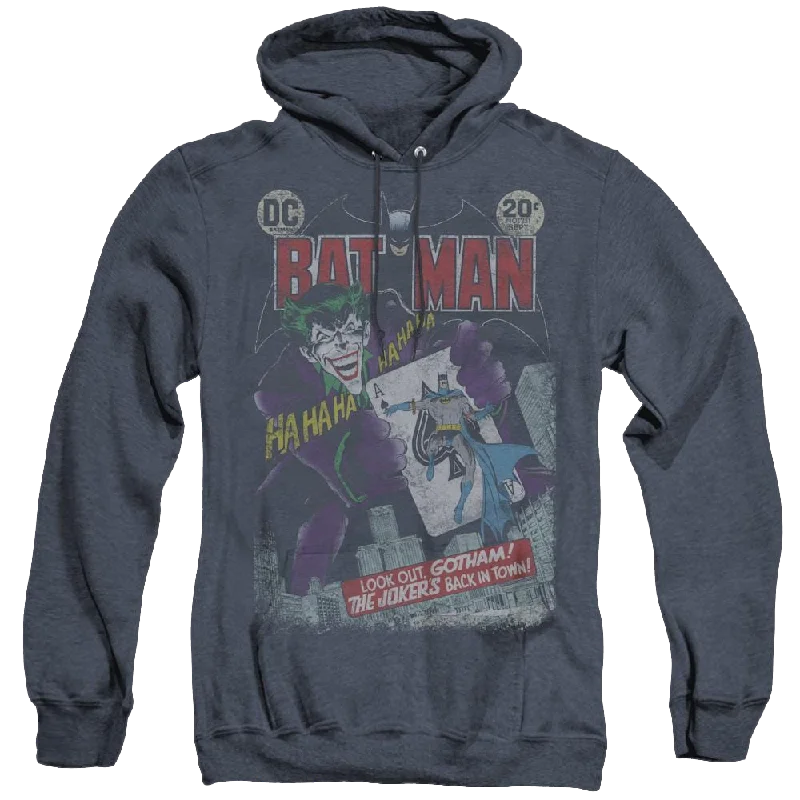 Dc Batman #251 Distressed - Heather Pullover Hoodie Boat Neck Sweater