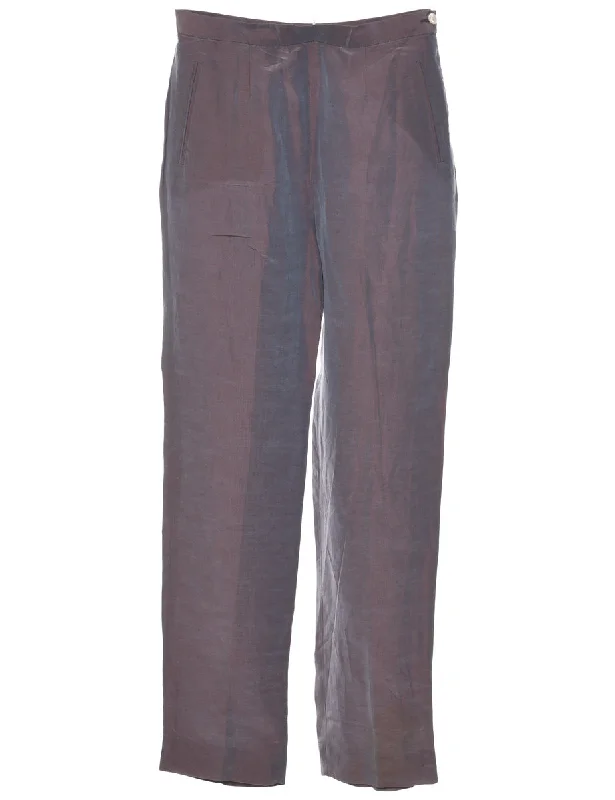 Grey Trousers - W28 L32 Trousers fashionable chic