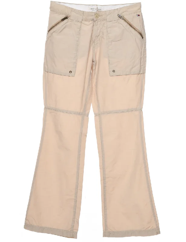 Tommy Hilfiger Beige Y2K Cargo Trousers - W30 L31 Trousers Essential Wardrobe