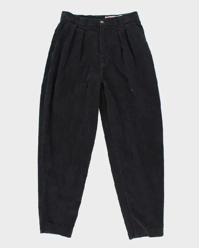 Vintage Palmetto's Black Corduroy Trousers - W28 L28 Trousers Formal Black