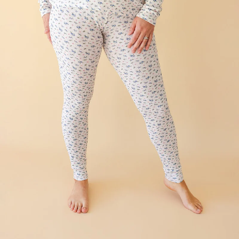 Camberly Women's Pointelle Leggings Elegant Casual Fit Leggings