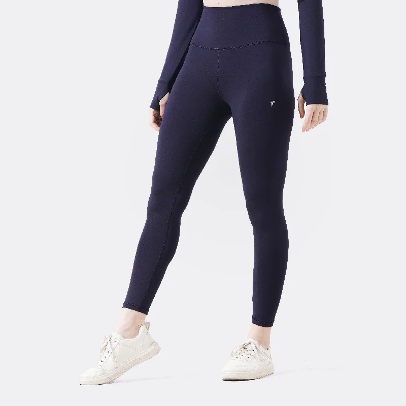 Tf-Navy Velocity Power Leggings Trendy Ombre Effect Leggings