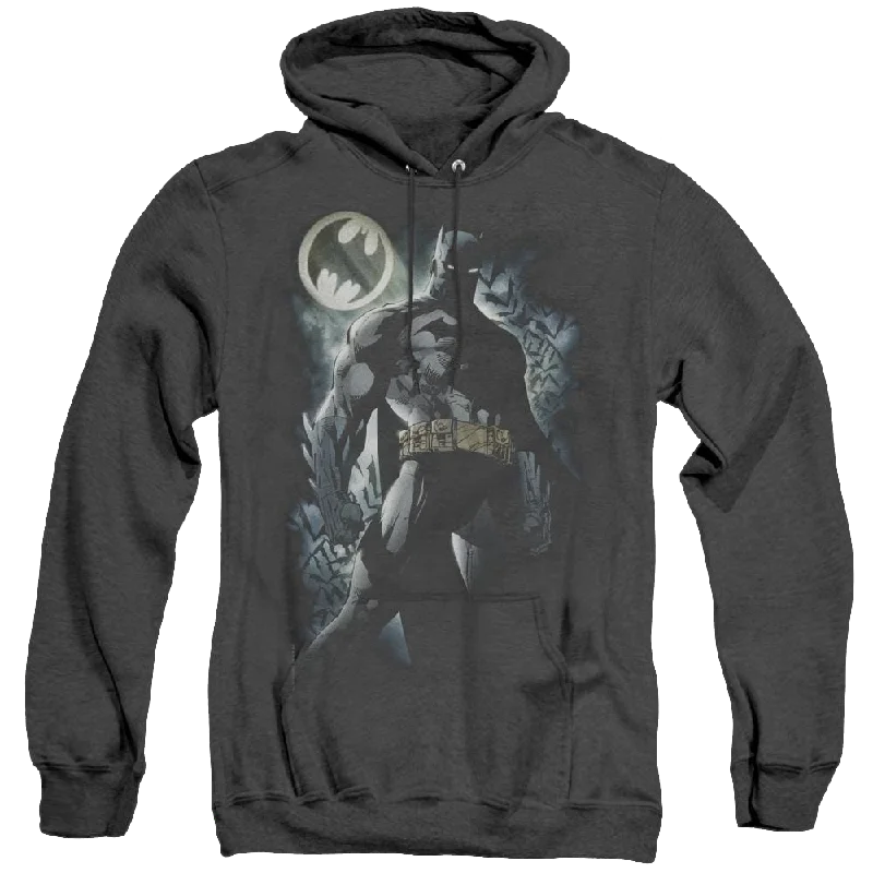 Dc Batman The Knight - Heather Pullover Hoodie Chunky Knit Pullover