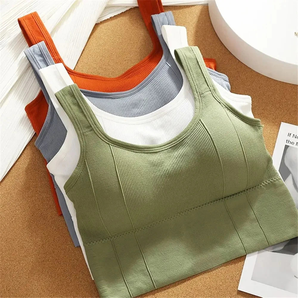 Women Seamless Sports Bra Breathable Crop Top Slim Vest Lace Blend Ribbed Blend Corduroy Blend Women Seamless Sports Bra Breathable Crop Top Slim Vest Lace Blend Ribbed Blend Corduroy Blend