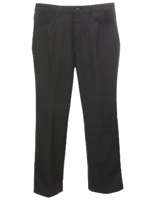 Wrangler Black Trousers - W36 L32 Trousers chic fashionable