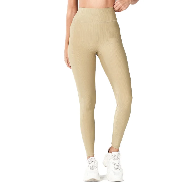 Code Ribbed Leggings Trendy Faux Suede Leggings