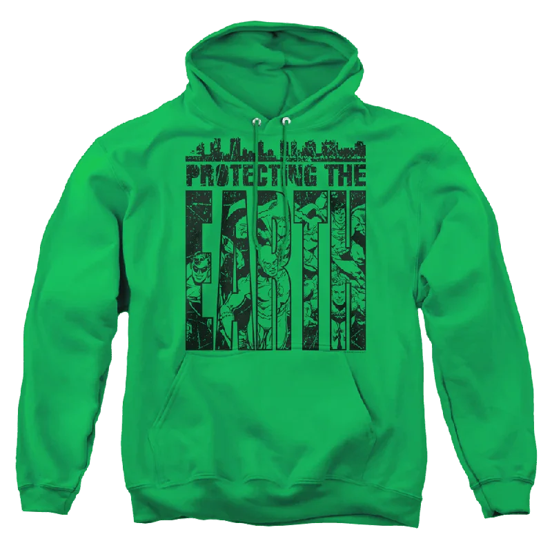 Justice League Protecting The Earth - Pullover Hoodie V-Neck Stylish Pullover