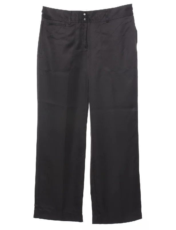 Izod Black Trousers - W31 L30 Trousers Fall Fleece