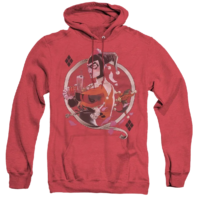 Harley Quinn Harley Q - Heather Pullover Hoodie Port Neck Pullover