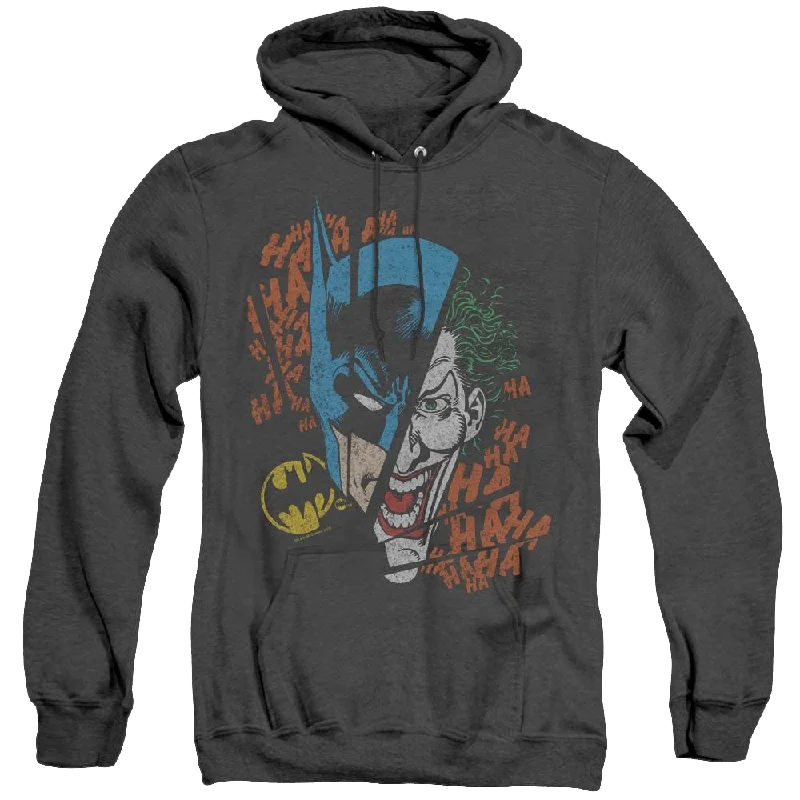 Dc Batman Broken Visage - Heather Pullover Hoodie Halter Neck Top