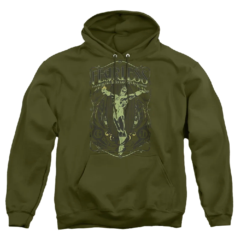 Green Lantern Fearless - Pullover Hoodie Port Neck Pullover