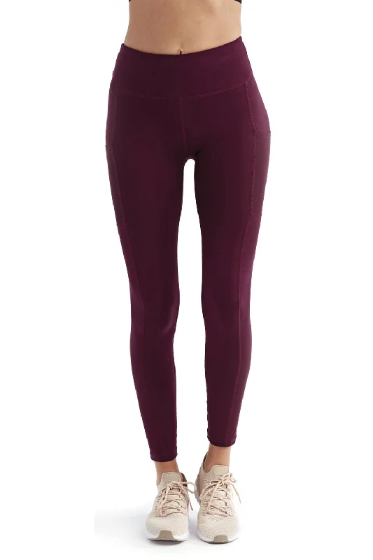 TriDri Womens Danica Leggings w/ Pockets - Mulberry - Closeout Fashionable Quick-Dry Yoga Pants TriDri Womens Danica Leggings w/ Pockets - Mulberry - Closeout Fashionable Quick-Dry Yoga Pants
