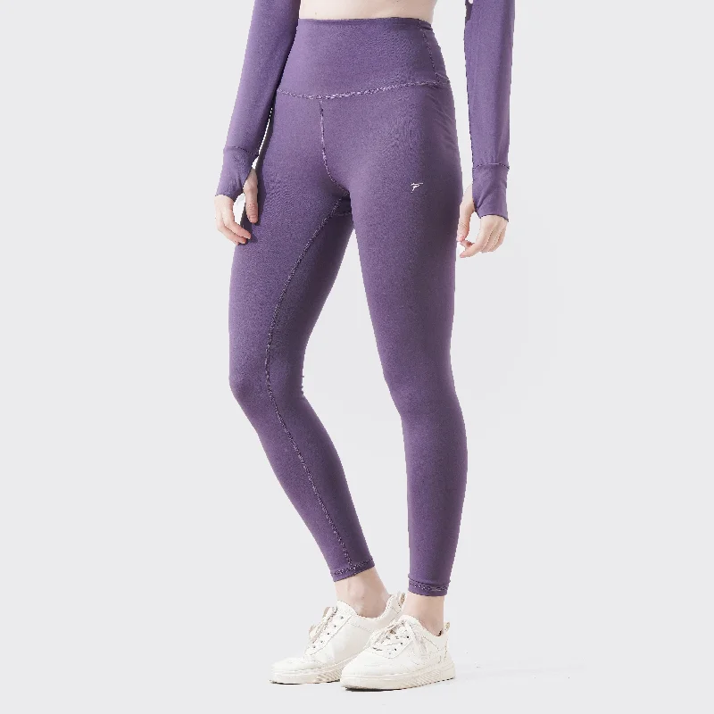 Tf-Lavender Velocity Power Leggings Cozy Full-Length Workout Leggings
