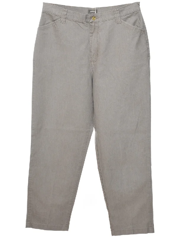 Tapered Grey Lee Trousers - W33 L28 Trousers stylish elegant