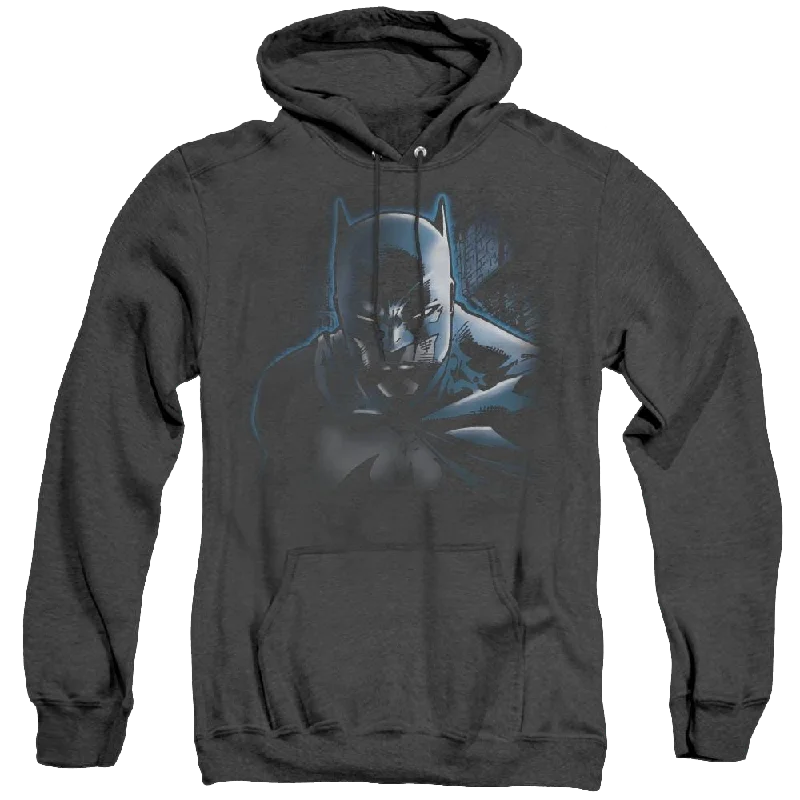 Dc Batman Dont Mess With The Bat - Heather Pullover Hoodie Scalloped Neck Pullover