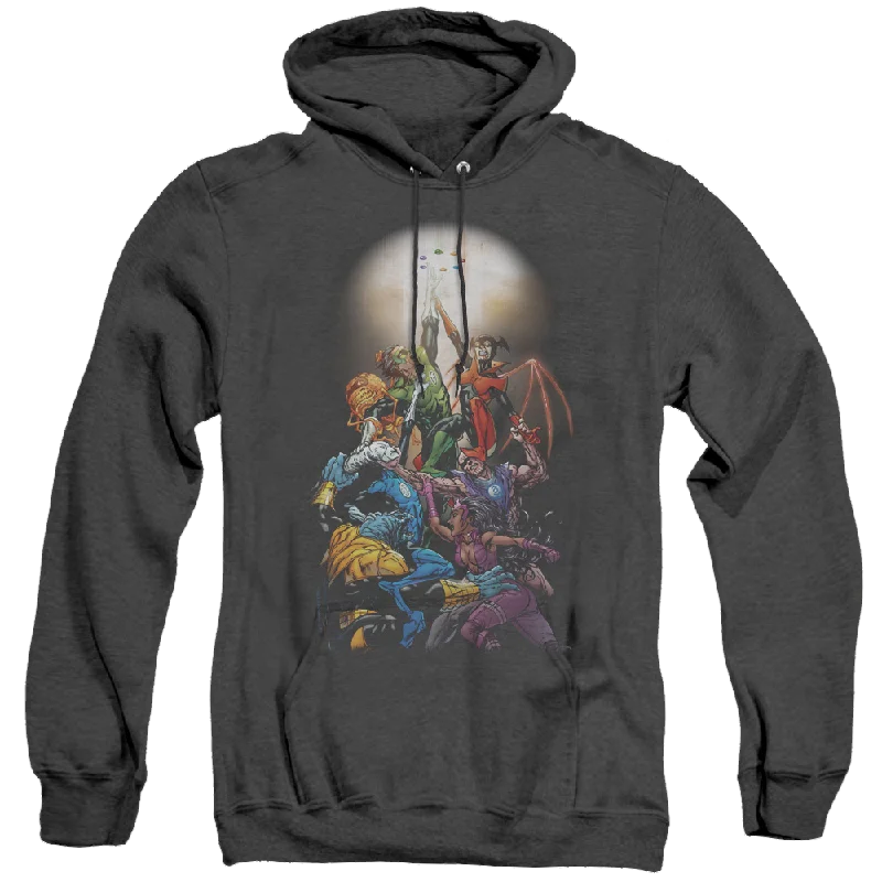 Green Lantern Gl New Guardians #1 - Heather Pullover Hoodie Spaghetti Sleeve Top