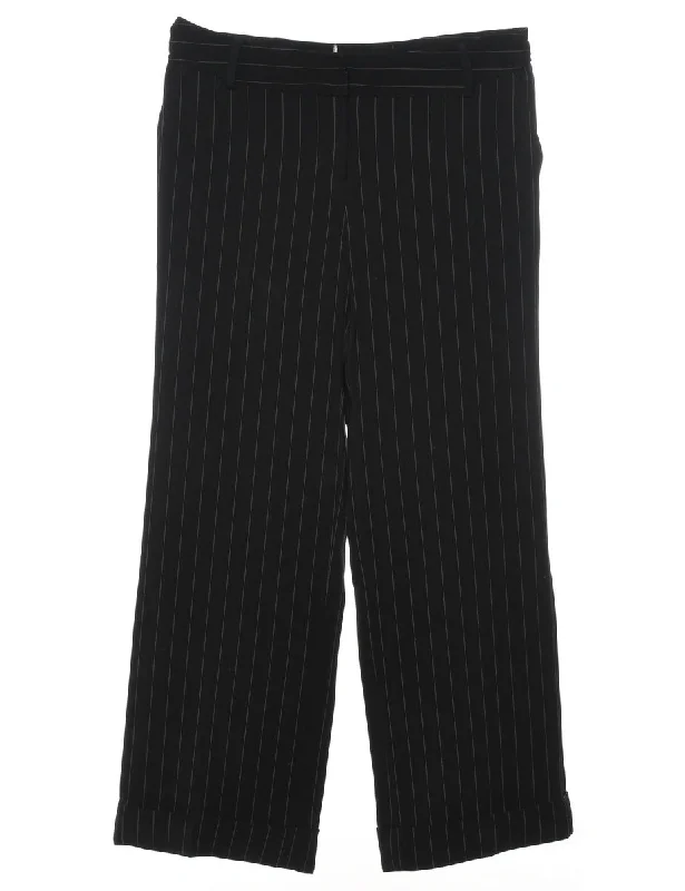 Striped Black Trousers - W32 L29 Trousers Occasion Special