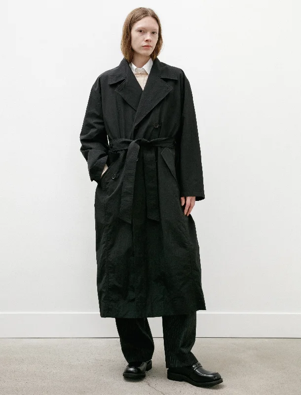 Industry Coat Recycled Black empire Basque Peplum