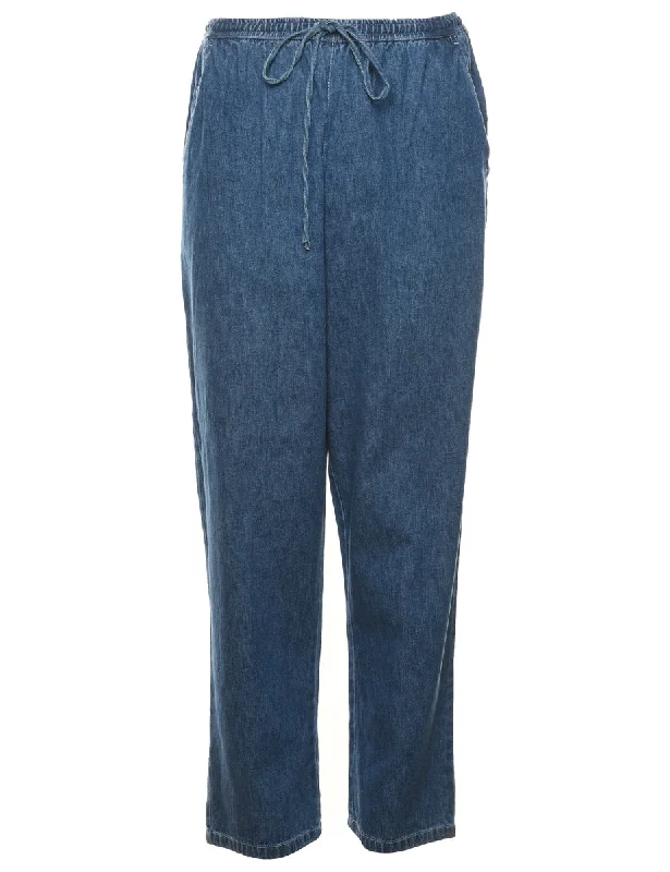 Medium Wash Denim Trousers - W30 L31 Trousers Handmade Artisanal