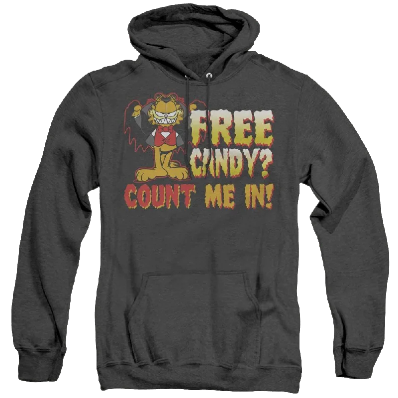 Garfield Count Me In - Heather Pullover Hoodie Oversized Cozy Pullover